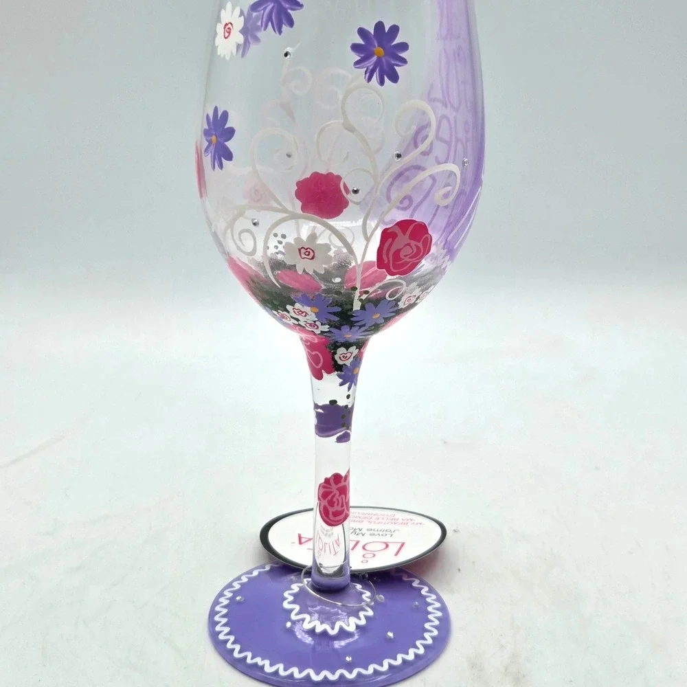 Lolita Handpainted Wine Glass‎ 15 oz My Beautiful Bridesmaid BRAND NEW